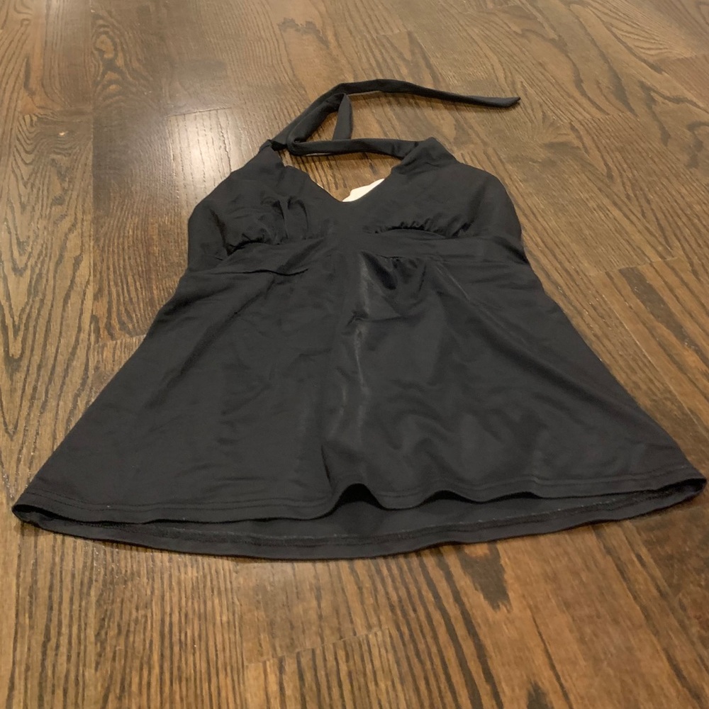 Venus black halter swim top size 4